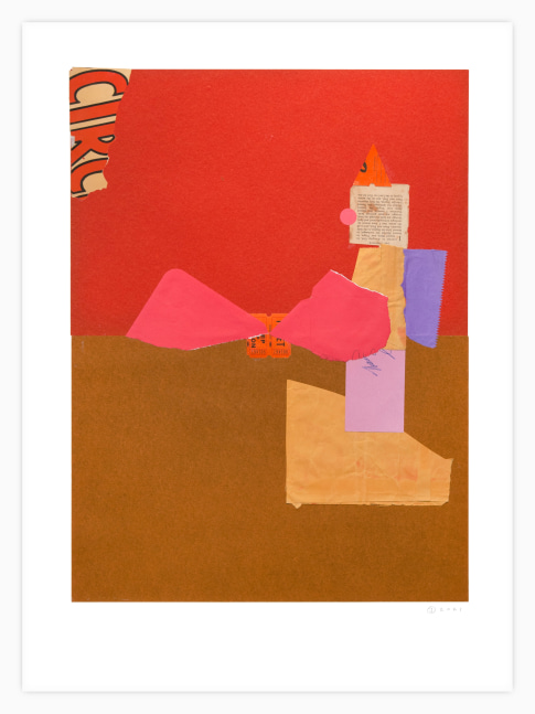 Jerry Jeanmard Untitled, 2021 collage on paper 30" x 22" JJ 272