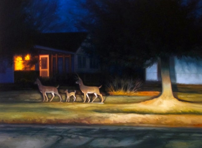 Sarah Williams McGowan Street, 2020 oil on board 12" x 16" SW 70 Moody Gallery