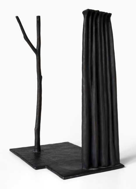 Page Kempner Curtain & Garden Shadows, 1994 cast bronze, unique 13 1/2" x 6 7/8" x 9 1/2" MC 1020