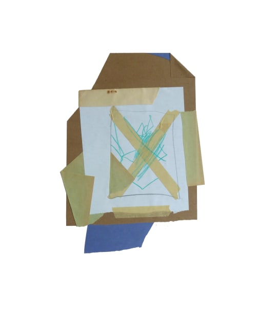 Jerry Jeanmard Untitled, 2013 collage on paper 24" x 19" JJ 46 Moody Gallery