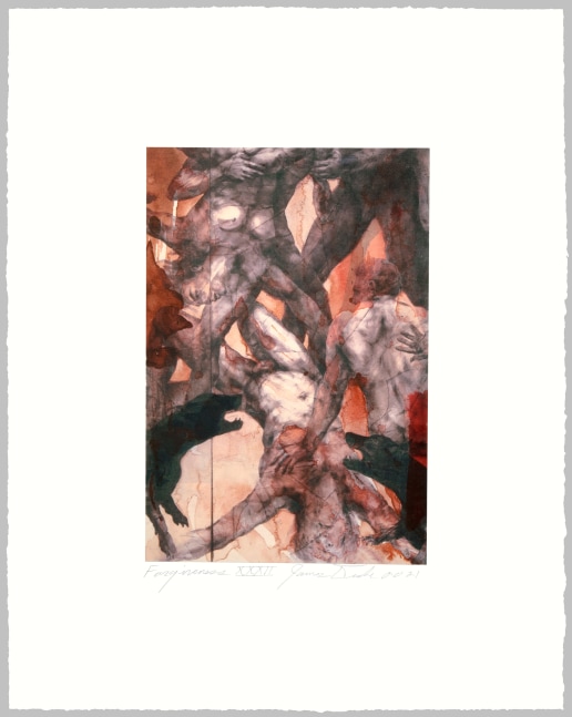 James Drake Forgiveness XXXII, 2021 ink, iodine, archival toner on paper 24" x 19" JD 299 Moody Gallery