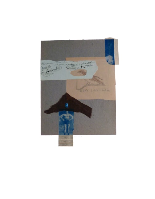 Jerry Jeanmard Untitled, 2013 collage on paper 24" x 19" JJ 49 Moody Gallery