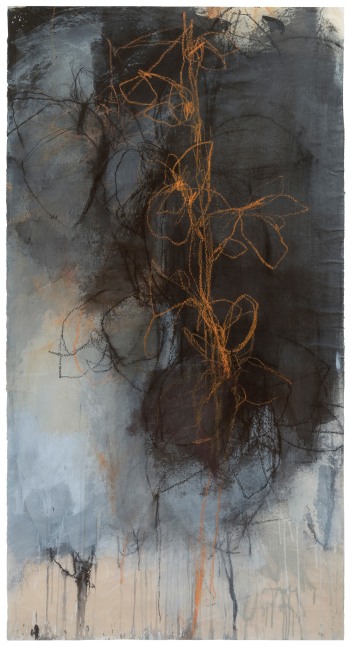 Andrea Rosenberg Untitled 16, 2023 mixed media on paper 73" x 37" AR 94 Moody Gallery