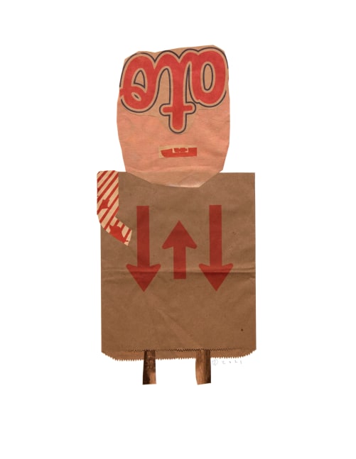 Jerry Jeanmard Untitled, 2021 collage on paper 25 1/2" x 19 3/4" JJ 292 Moody Gallery