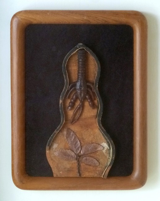 David McManaway GAIA/GAEA/Earth Mother, 1995 mixed media 14 1/2" x 12" x 3" MC 869 Moody Gallery