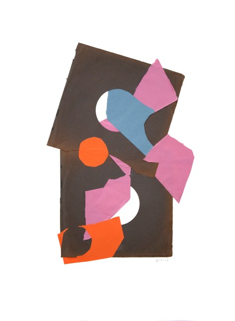 Jerry Jeanmard Untitled, 2018 collage on paper 30" x 22" JJ 206 Moody Gallery