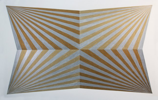 Jay Shinn Dyad #24, 2020 colored pencil on paper 24" x 38" Moody gallery