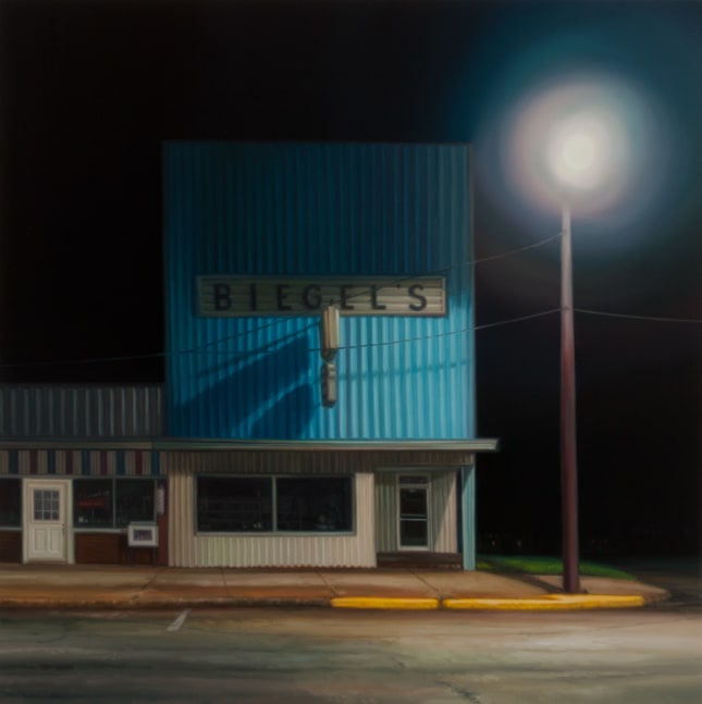 Sarah Williams Sullivan Building, 2021 oil on board 24" x 24" SW 80
