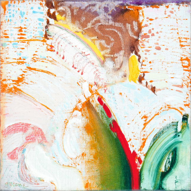 Stephen Greene Moreau's Garden #7, 1994 oil on linen 12" x 12" SGRN 5 Moody Gallery