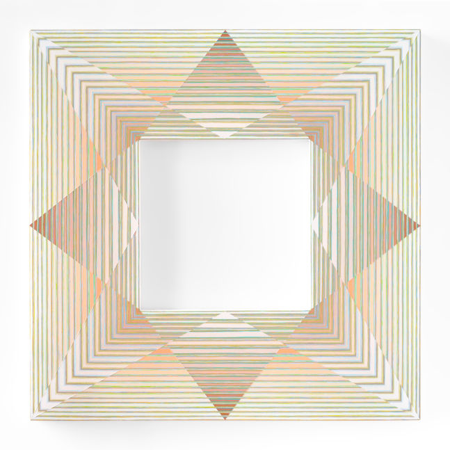 Jay Shinn Funk Haus, 2022 acrylic on canvas 72" x 72" x 3" JS 30 Moody Gallery