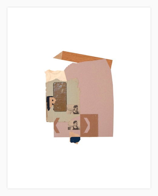 Jerry Jeanmard Untitled, 2014 collage on paper 24" x 19" JJ 125 Moody Gallery