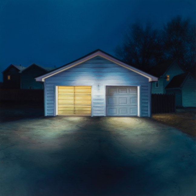 Sarah Williams Ira Drive, 2024 oil on board 16'' x 16'' SW 118, Moody Gallery