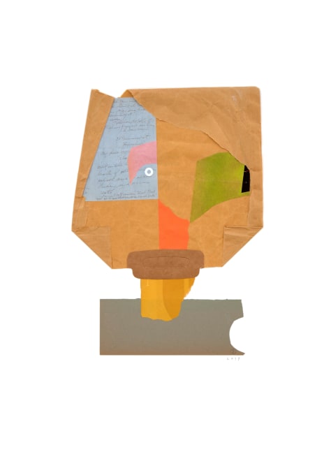 Jerry Jeanmard Untitled, 2019 collage on paper 30" x 22" JJ 209 Moody Gallery