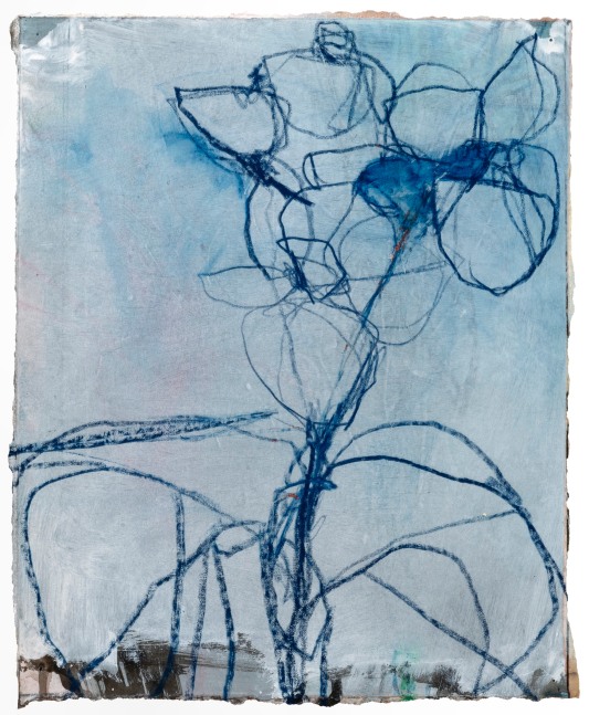 Andrea Rosenberg Untitled 44, 2022 mixed media on paper 12" x 9 3/4" AR 100 Moody Gallery