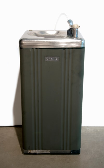 Helen Altman Oasis, 2019 water fountain, water pump and water 34" x 15" x 15" HA 747 Moody Gallery