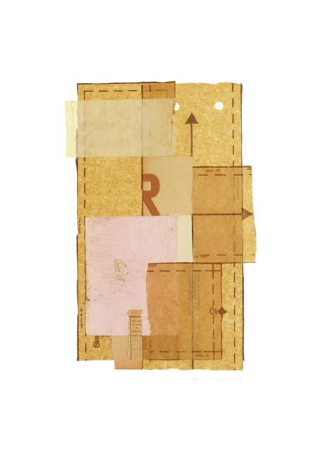 Jerry Jeanmard Untitled, 2011 collage on paper 22" x 15" JJ 10 Moody Gallery