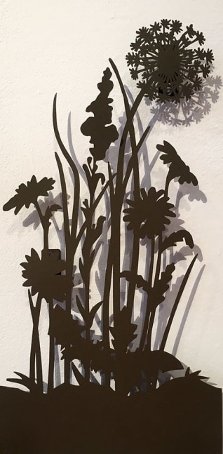 Melissa Miller Dandelion, 2019 powder coat on steel 21 1/2" x 10" MM 95, Moody Gallery