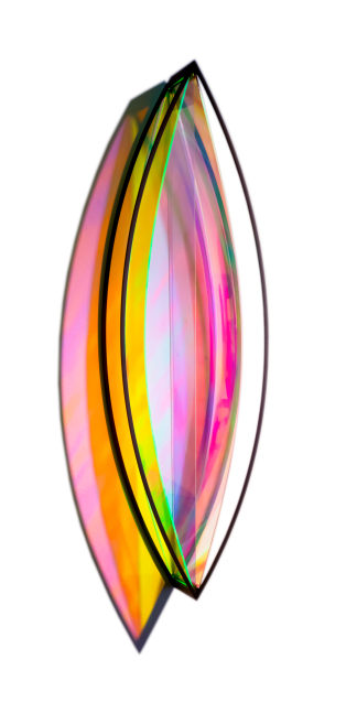 Claire Ankenman Dream Space 1, 2024 carbon steel and plexiglass 35'' x 9 1/2'' x 5 1/2'' CA 171, Moody Gallery