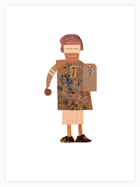 Jerry Jeanmard Untitled, 2020 collage on paper 30" x 22" JJ 295 Moody Gallery