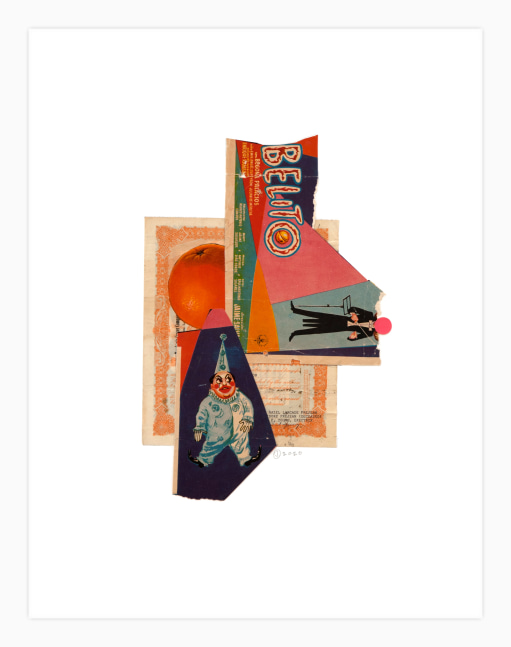 Jerry Jeanmard Untitled, 2020 collage on paper 25 1/2" x 19 5/8" JJ 256 Moody Gallery