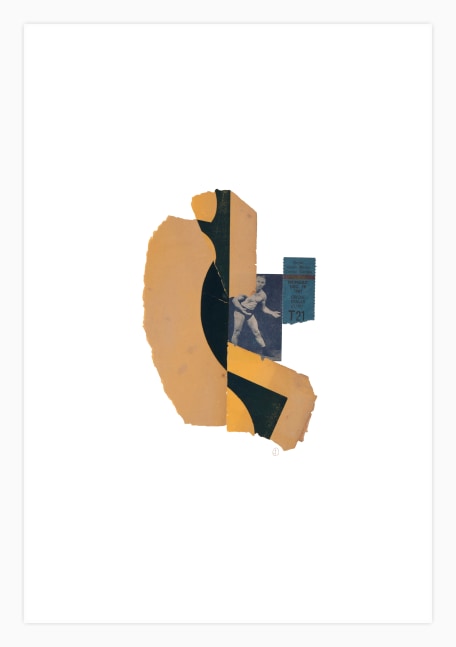 Jerry Jeanmard Untitled, 2010 collage on paper 22" x 15" JJ 134 Moody Gallery