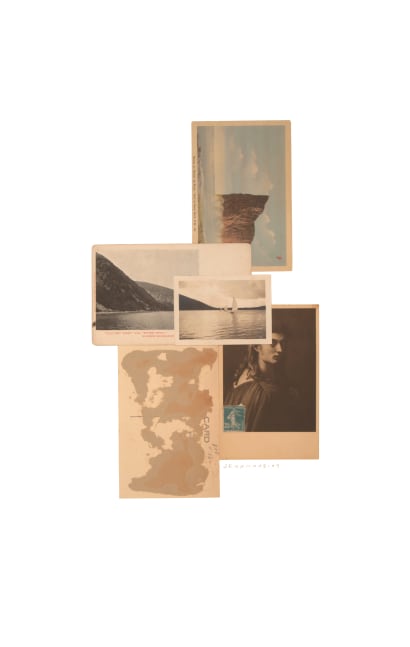 Jerry Jeanmard Blue Horizons, 2007 collage on paper 22 1/2" x 14 1/4" JJ 113 Moody Gallery