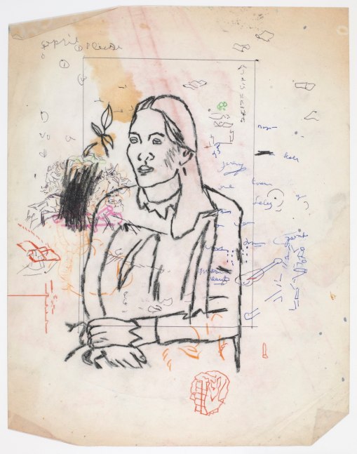Gael Stack Forty-one Songs #26, 2010 ink, graphite, oil, colored pencil on vellum 14" x 11" GS 302 Moody Gallery