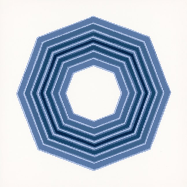 Jay Shinn Centric Graces 1, 2025 6 color lithograph, ed: 12 27" x 27"