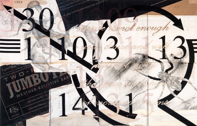 James Drake Drawing and Counting, 2014-2015 charcoal, graphite, ink on paper 48" x 76" JD 248, Moody Gallery