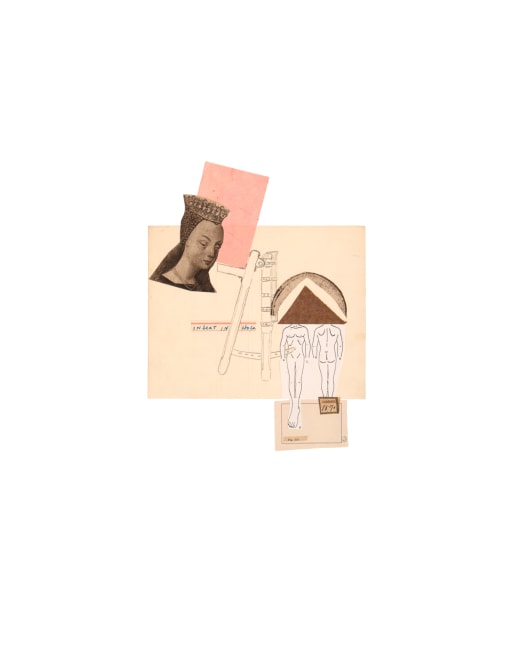 Jerry Jeanmard Untitled, 2017 collage on paper 24" x 19" JJ 144 Moody Gallery