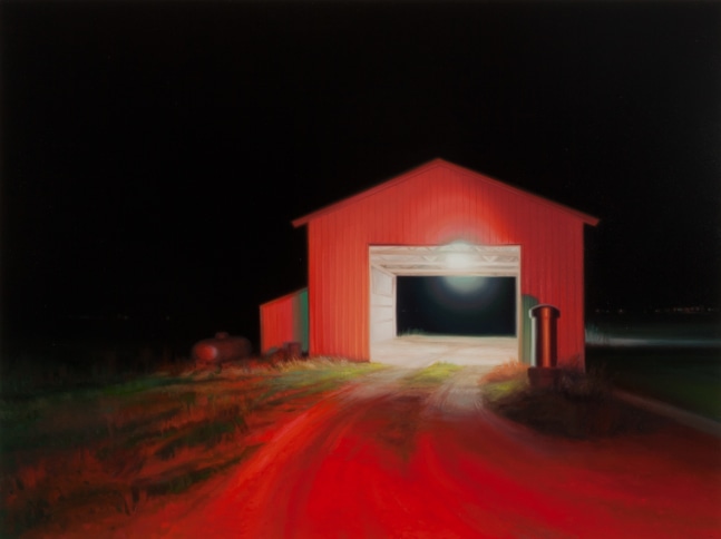 Sarah Williams Rhodes Carwash, 2022 oil on board 18" x 24" SW 82 Moody Gallery