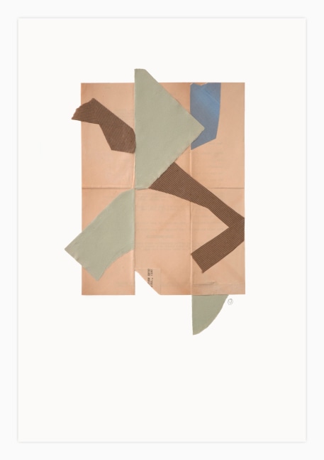 Jerry Jeanmard Untitled, 2018 collage on paper 22" x 15" JJ 173 Moody Gallery