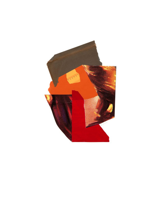 Jerry Jeanmard Untitled, 2020 collage on paper 30" x 22" JJ 257 Moody Gallery