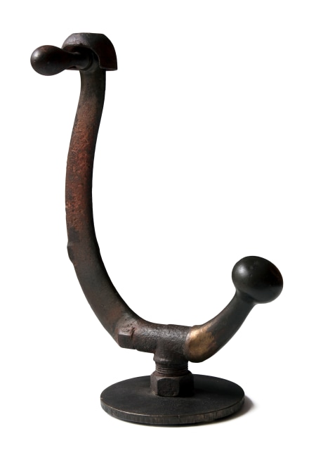 Jim Love Red Neck Trooper, 1964 welded steel, cast iron, and brass 16 1/8" x 11 1/2" x 6 1/2" WH 7 Moody Gallery