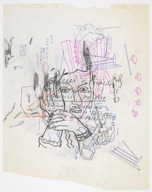 Gael Stack Forty-one Songs #30, 2010 ink, graphite, colored pencil on vellum 14" x 11" GS 306, Moody Gallery