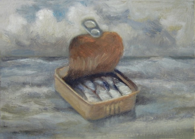 Jean Carruthers Wetta Set Sail, 2015 oil on multi-media artboard 5" x 7" JCW 55 Moody Gallery