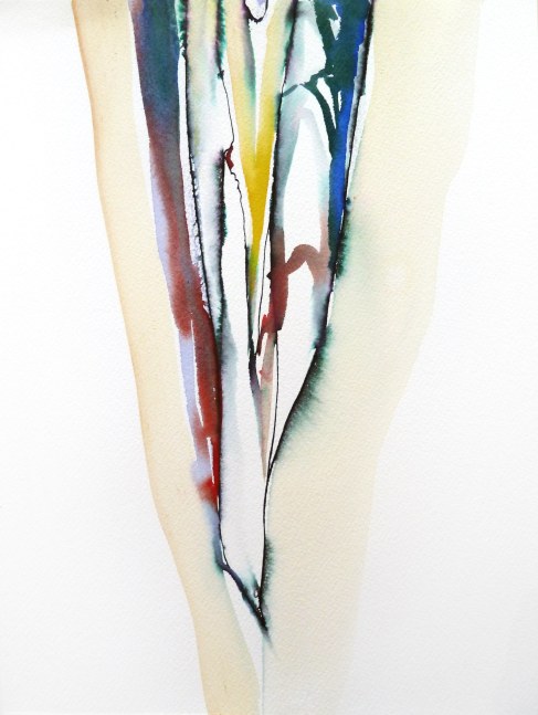 Arthur Turner Lightning Study, 2, 2014 watercolor and ink on paper 12" x 9" AT 1882 Moody Gallery