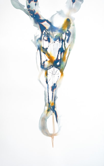 Arthur Turner Pendulum, 26, 2016 watercolor, ink, and graphite on paper 60" x 40" AT 1997 Moody Gallery