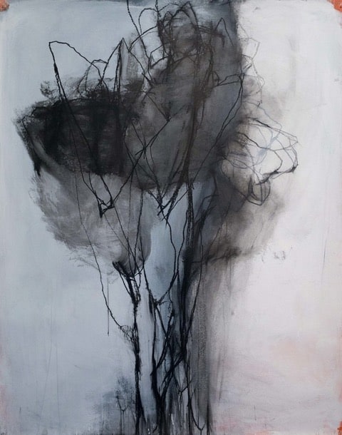 Andrea Rosenberg Untitled 42.17, 2017 mixed media on paper 66" x 52 1/4" AR 68 Moody Gallery