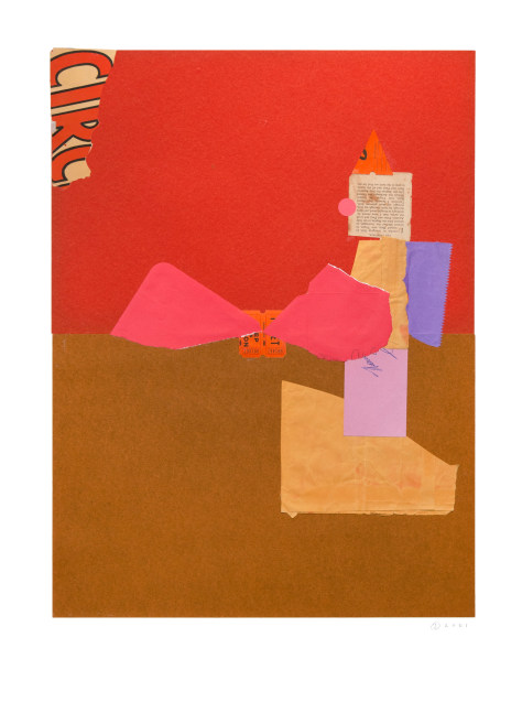Jerry Jeanmard Untitled, 2021 collage on paper 30" x 22" JJ 272 Moody Gallery