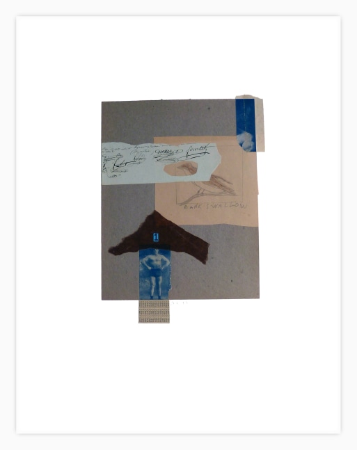 Jerry Jeanmard Untitled, 2013 collage on paper 24" x 19" JJ 49 Moody Gallery
