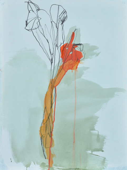 Andrea Rosenberg Untitled 31.18, 2018 mixed media on paper 29 3/4" x 22 1/4" AR 63 Moody gallery