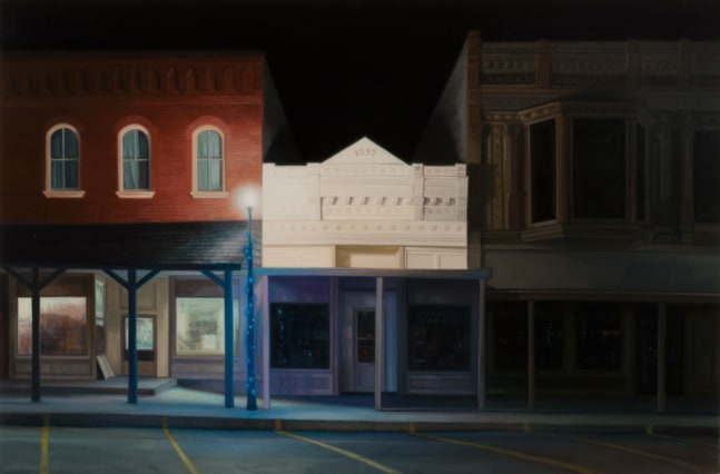 Sarah Williams Poole Hardware, 2022 oil on board 24" x 36" SW 93 Moody Gallery