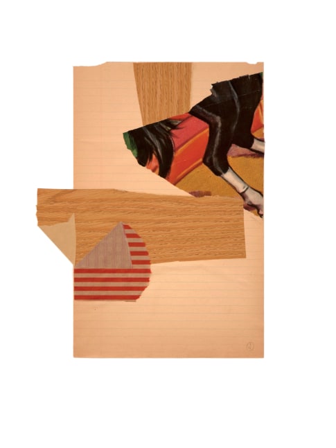 Jerry Jeanmard Untitled, 2019 collage on paper 20" x 15" JJ 223 Moody Gallery