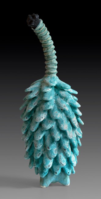 Tracye Wear Dried Night Bloom, 2020 mid-range stoneware, glazes 22" x 8 1/2" x 8 1/2" TW 80 Moody Gallery