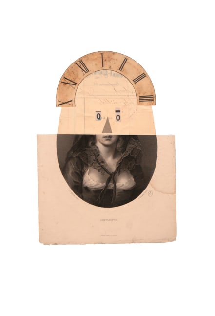 Jerry Jeanmard Untitled, 2017 collage on paper 24" x 19" JJ 172 Moody Gallery
