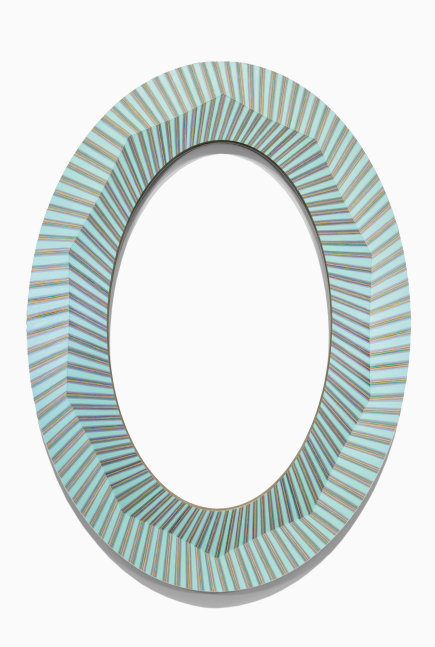 Jay Shinn Reflection Wave 2024 acrylic on wood 80" x 58" x 1 1/2"