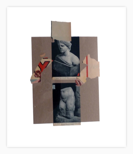 Jerry Jeanmard Untitled, 2012 collage on paper 24" x 19" JJ 42 Moody Gallery