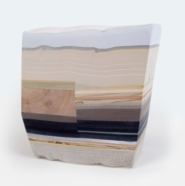 Bethany Johnson Untitled (Safe Keeping), 2021 foam, matboard, paper, plastic, plywood, vinyl, wood 7" x 7 1/2" x 3 1/2" BJ 147 Moody Gallery