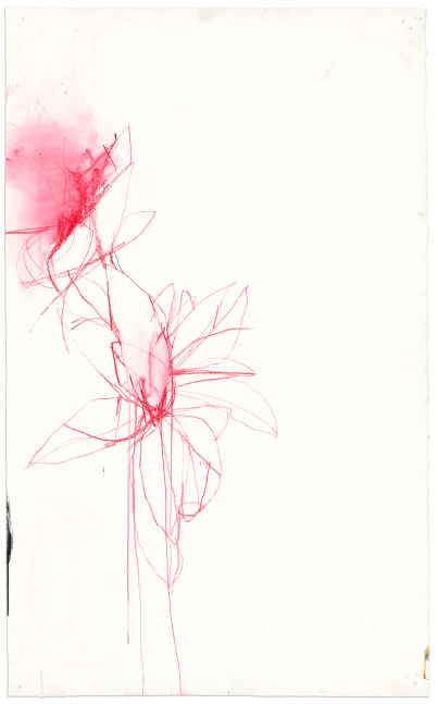 Andrea Rosenberg Untitled 34, 2022 mixed media on paper 71" x 44 3/4" AR 89 Moody Gallery